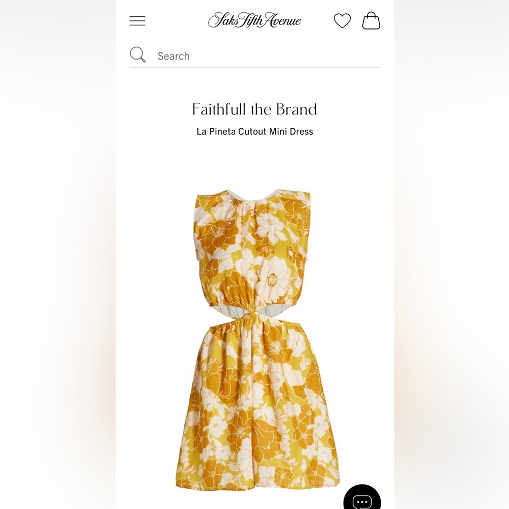 Faithfull the Brand La Pineta 100% Linen mini dress
